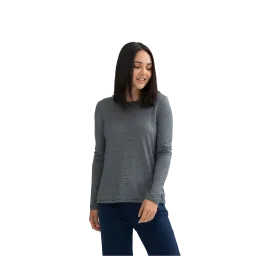 Women's Merino Wool Crew Neck Long Sleeve T-Shirt