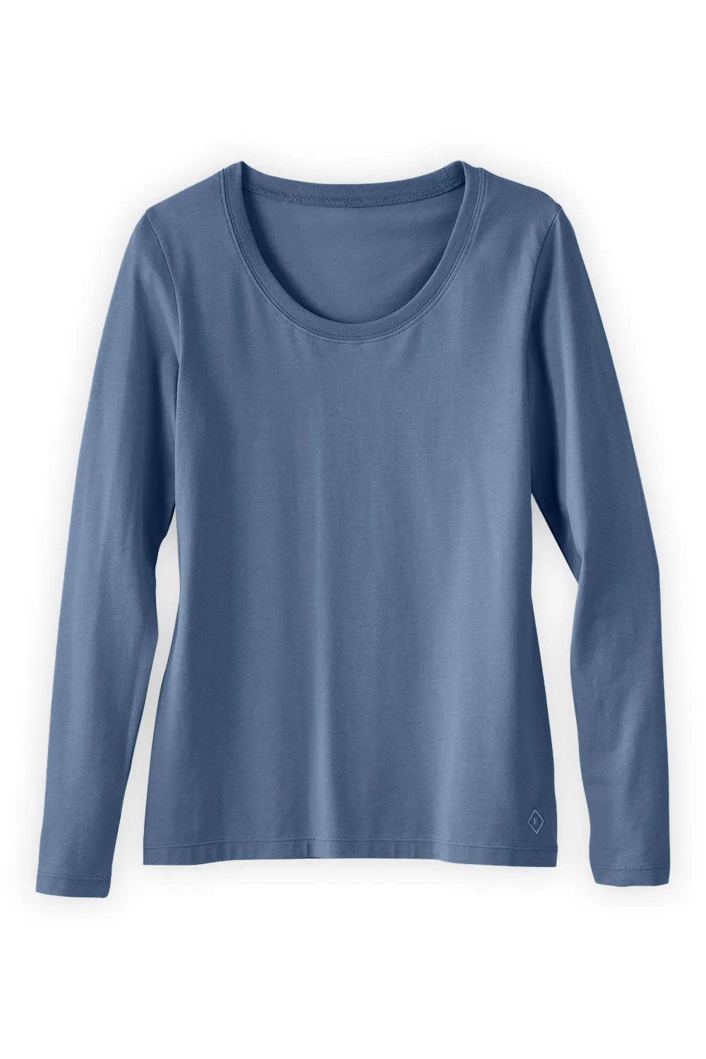 Women's Organic Scoop Neck Long Sleeve Tee