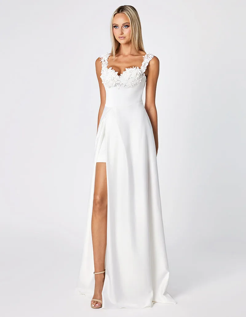 XANDRA LACE TRIM MAXI BL66D31L