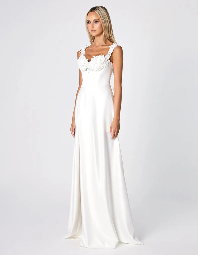 XANDRA LACE TRIM MAXI BL66D31L