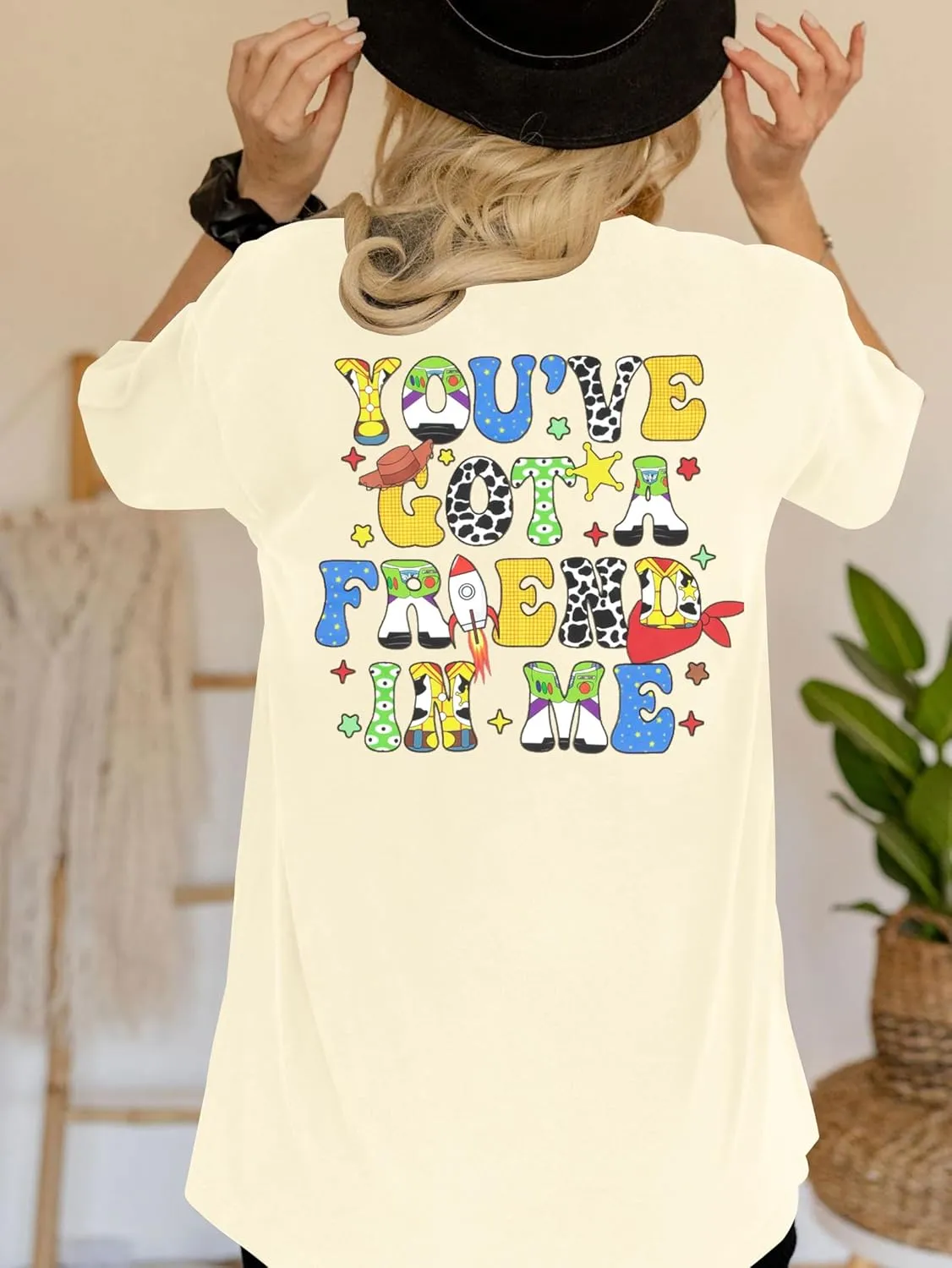 You've Got A Friend in Me Shirt Women Oversized Magical T-Shirt Cute Family Vacation Holiday Funny Graphic Tee Top